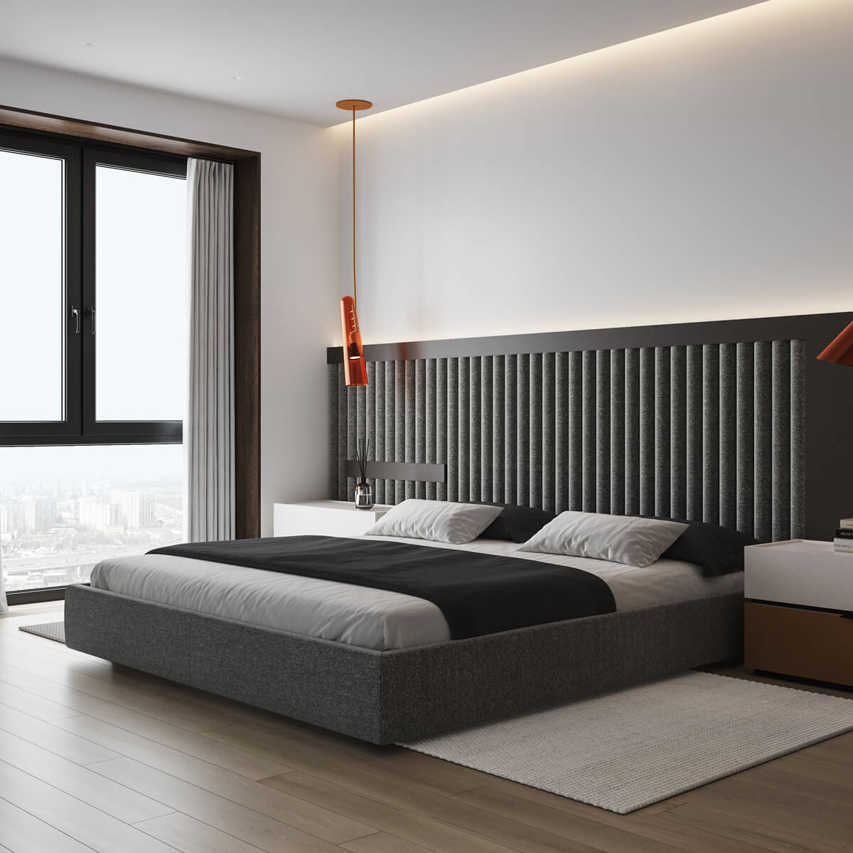 Современный дизайн интерьера спальни